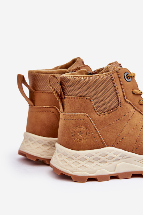 Buty Trekkingowe Trapery Ocieplane Dziecięce Camel Big Star MM374202