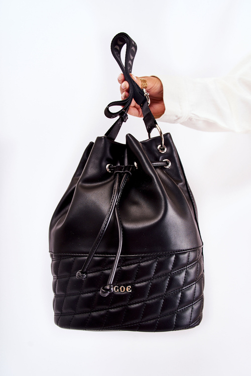 Damska Torebka Worek GOE ZNJJ016 Czarny