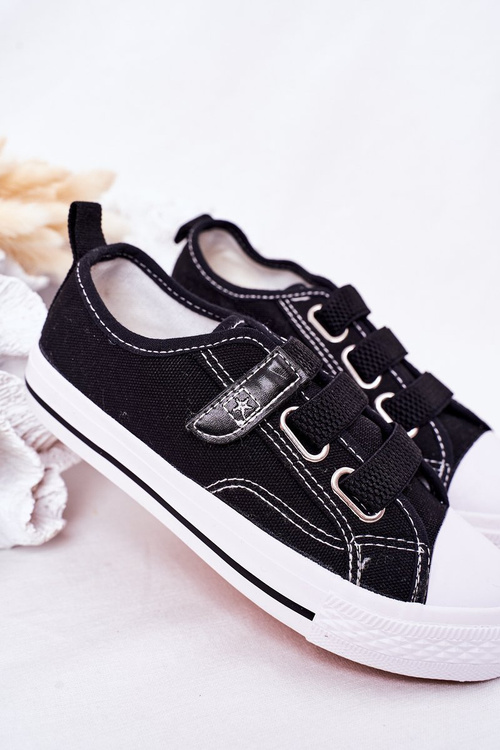 Dziecięce Trampki Na Rzep Czarne Avengers