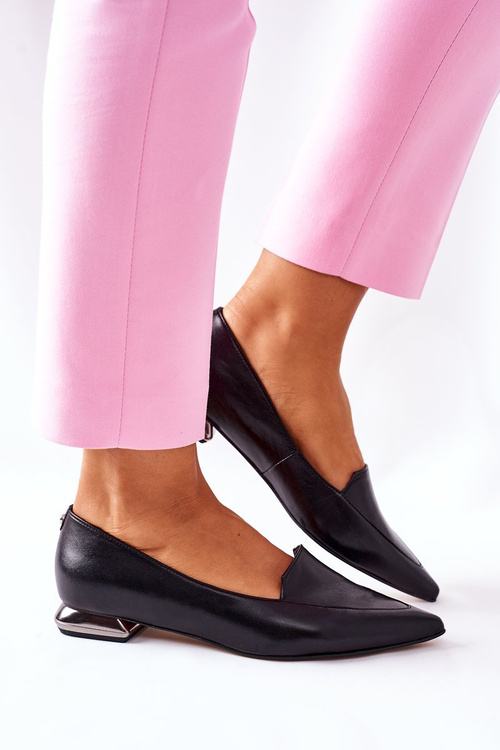 Damskie Półbuty Laura Messi Czarne 2074