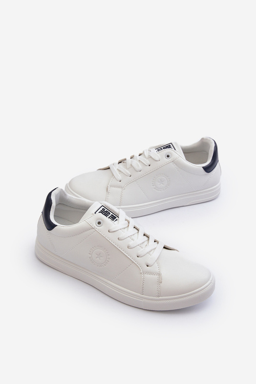 Niskie Trampki Męskie Eko Skóra Big Star NN174282 Białe