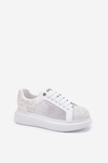 Zdobione Sneakersy Na Platformie GOE RR2N4003 Białe