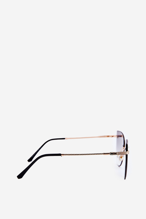 Damskie Okulary Przeciwsłoneczne UV400 Złoto-Czarne