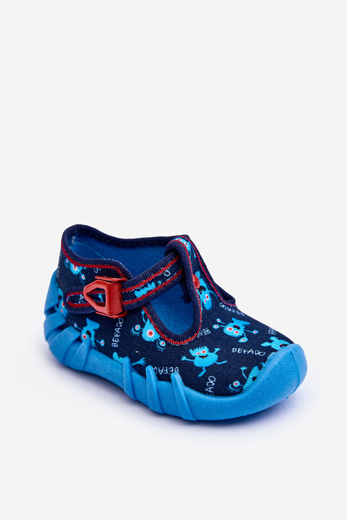 Buty Papcie Befado Chłopięce 110P476 Niebieskie