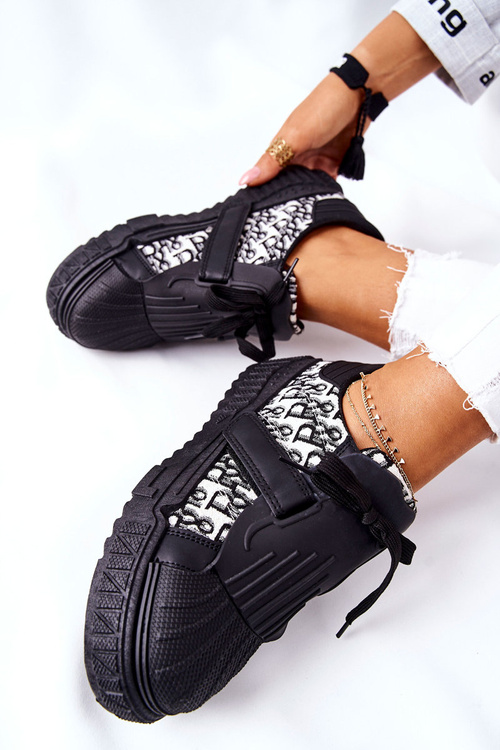 Damskie Sportowe Buty Sneakersy Czarne Dreams