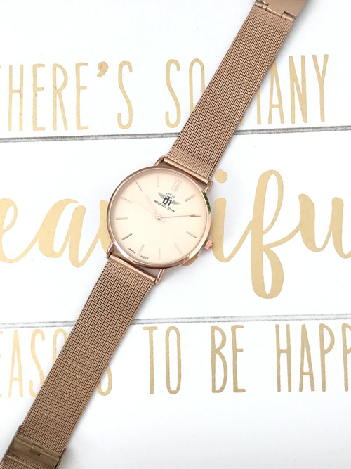 Damski Zegarek Michael John Florence Beżowa Tarcza 40mm