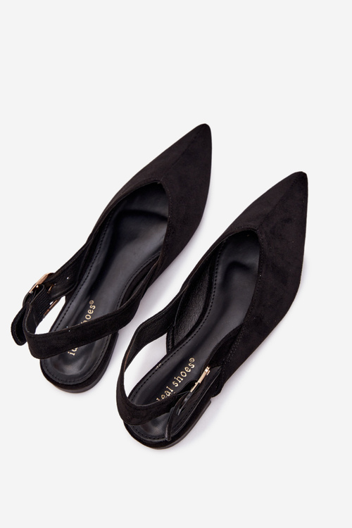 Baleriny Damskie Z Klamrą Czarne Tanelia