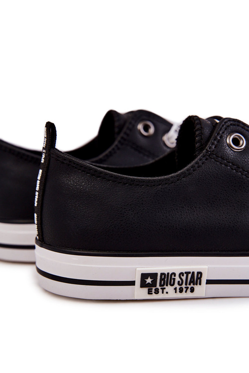 Męskie Skórzane Trampki Big Star KK174047 Czarne