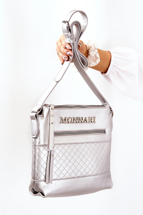 Torebka Listonoszka Monnari A360-022 Srebrna