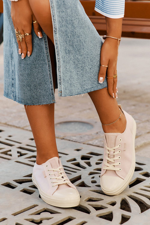 Trampki Damskie Big Star RR274732 Jasnoróżowe