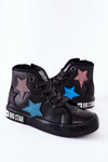 Dziecięce Wysokie Trampki Z Suwakiem BIG STAR II374028 Czarne