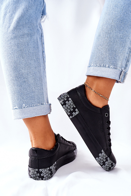 Damskie Trampki Na Platformie BIG STAR II274183 Czarne