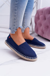Espadryle Damskie Pleciona Podeszwa Granatowe Big Star DD274A151