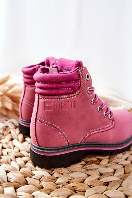 Trapery Botki Dziecięce Big Star BB374124BS Różowe