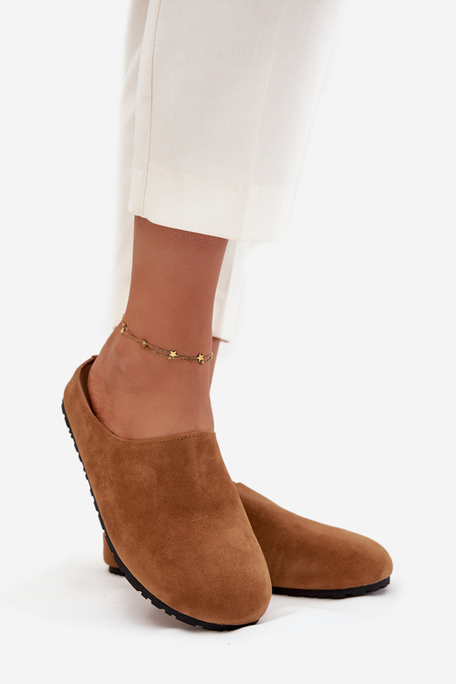 Klapki Chodaki Damskie Na Platformie Camel Sylviane