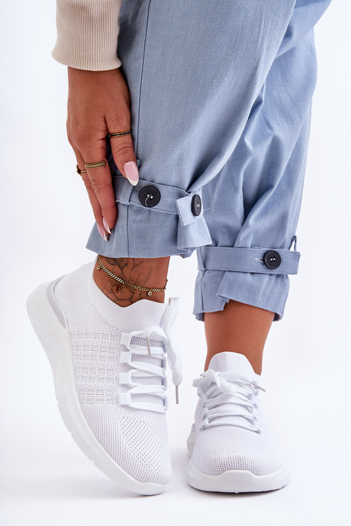 Klasyczne Damskie Buty Sportowe Białe Nikilla