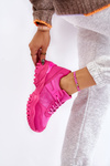Modne Buty Sportowe Sneakersy Fuksja Frezio