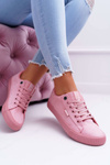 Trampki Damskie Big Star Zamsz Różowe EE274047