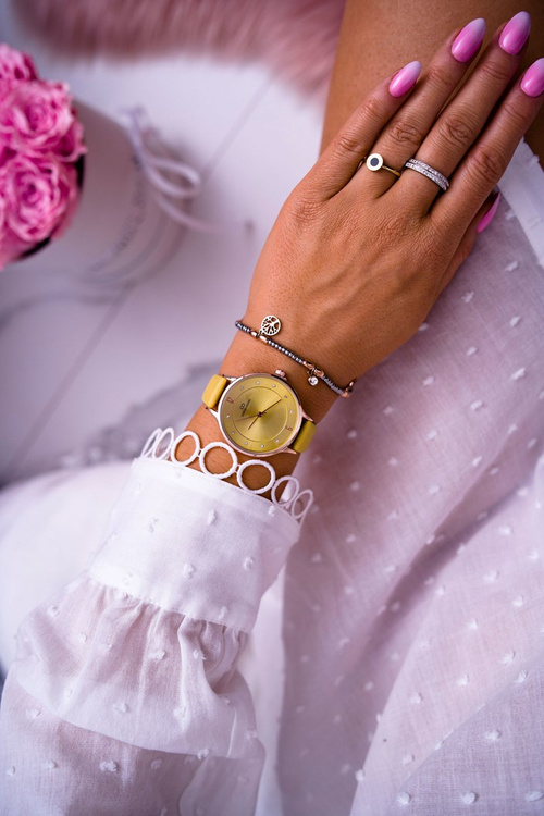 Damski Zegarek Giorgio & Dario Żółty Yenea