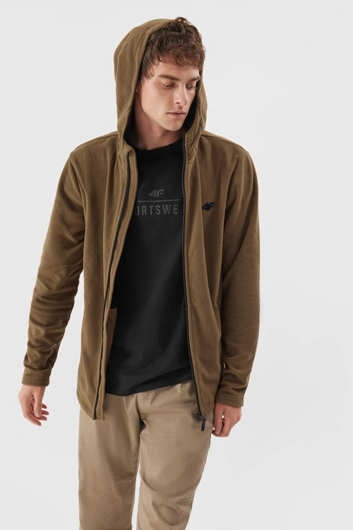 Polar 4F Męski Z Kapturem 4FAW23TFLEM121-82S Brązowy