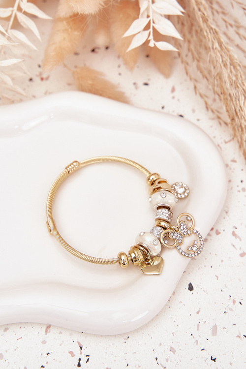 Bransoletka z Zawieszkami Charms Złota