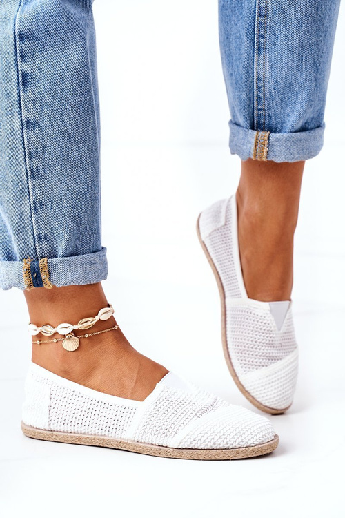 Damskie Espadryle Białe Arianna