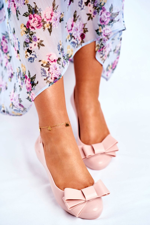 Damskie Baleriny Pachnące Gumowe ZAXY Jasno Różowe FF285058