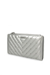 Portfel Damski MONNARI PUR0010-022 Pikowany Srebrny
