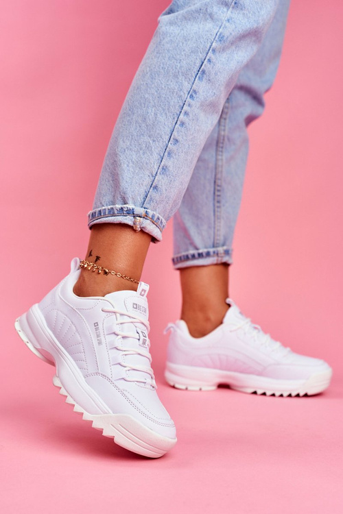 Damskie Sportowe Obuwie Sneakersy Big Star Białe FF274681