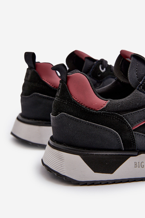 Sneakersy Męskie Memory Foam System Big Star NN174350 Czarne