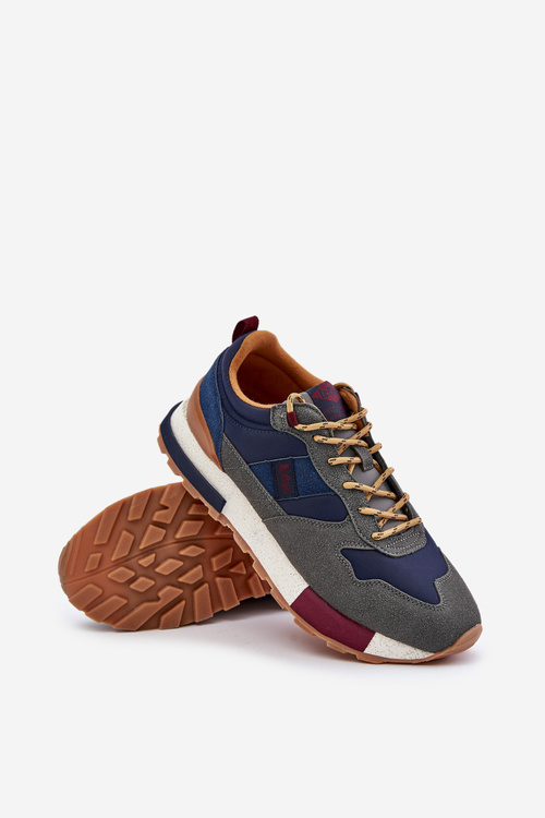 Ocieplane Sneakersy Męskie Lee Cooper LCJ-24-03-3006 Szare
