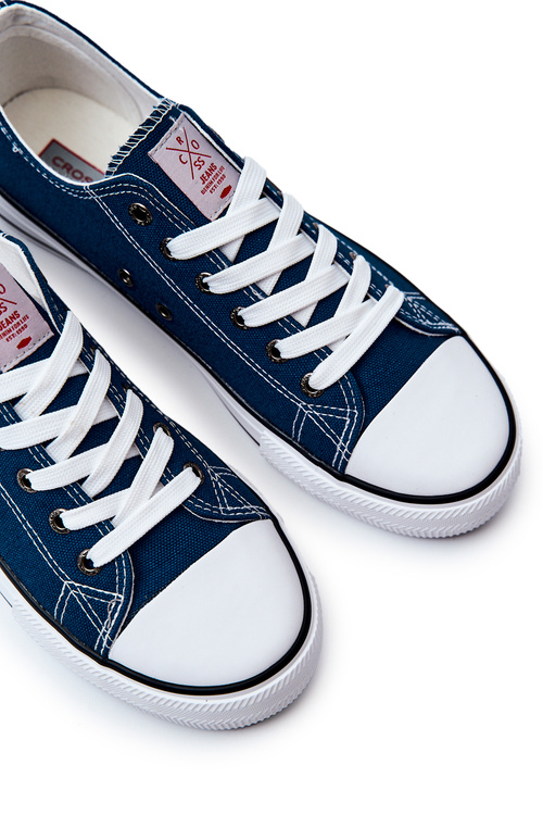 Męskie Klasyczne Trampki Cross Jeans JJ1R4004C Granatowe