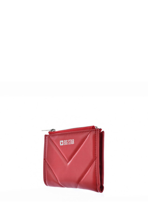 Mały Portfel Na Suwak Big Star JJ674059 Czerwony