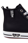 Męskie Wysokie Ocieplane Trampki Big Star KK174346Czarne