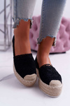 Espadryle Damskie Koronkowe Czarne Lovely Haven