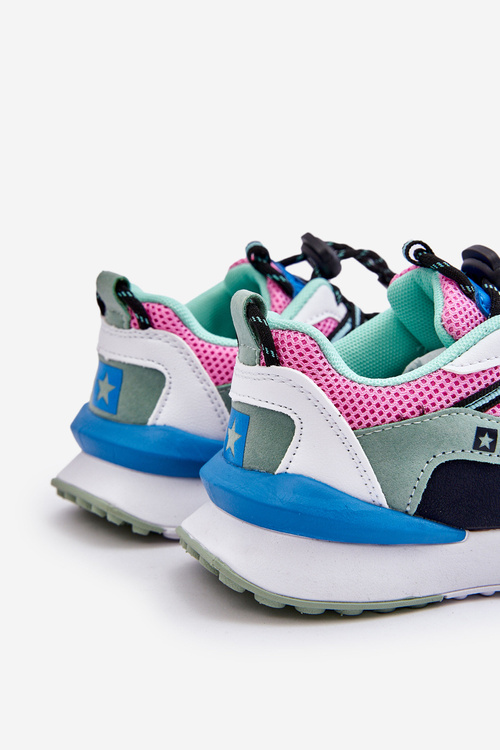 Dziecięce Buty Sportowe Memory Foam System Big Star LL374219 Różowo-Zielone