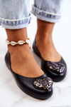 Damskie Baleriny Pachnące Gumowe ZAXY JJ285046 Czarne