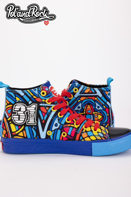 Trampki Pol'and'Rock Festival X Big Star SS174500 Niebieskie