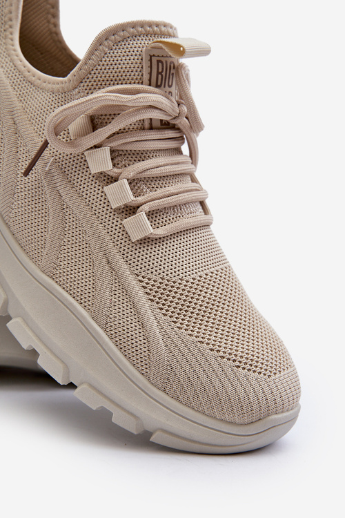 Sneakersy Męskie HI-POLY SYSTEM Big Star NN174469 Beżowe