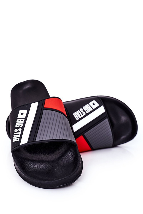 Męskie Klapki Big Star HH174836 Czarne