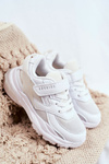 Sportowe Buty Dziecięce Młodzieżowe Białe ABCKIDS B933204077