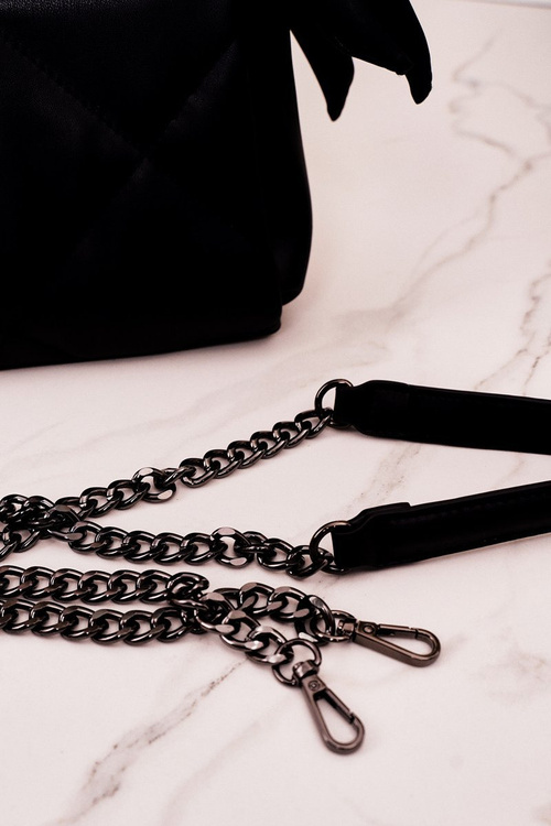 Mała Pikowana Torebka Na Łańcuszku NOBO NBAG-K1330 Czarna