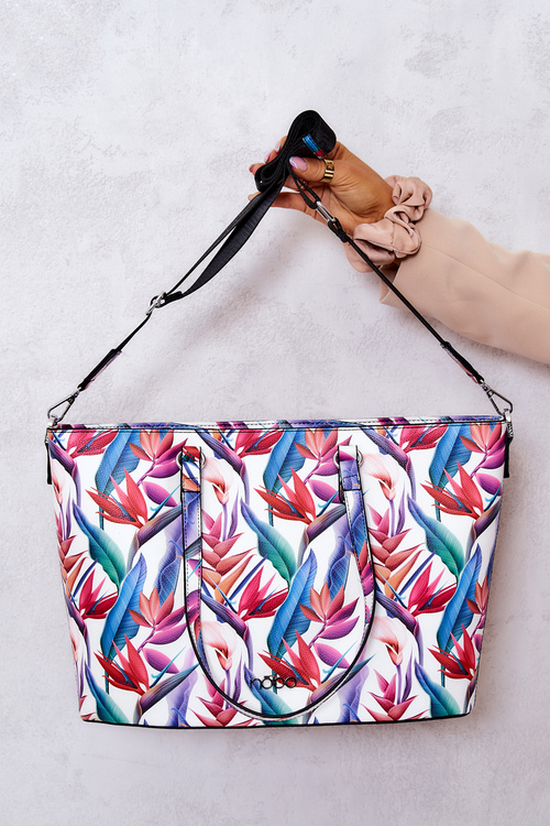 Klasyczna Duża Torebka NOBO M1330-CM00 Multi-Biała