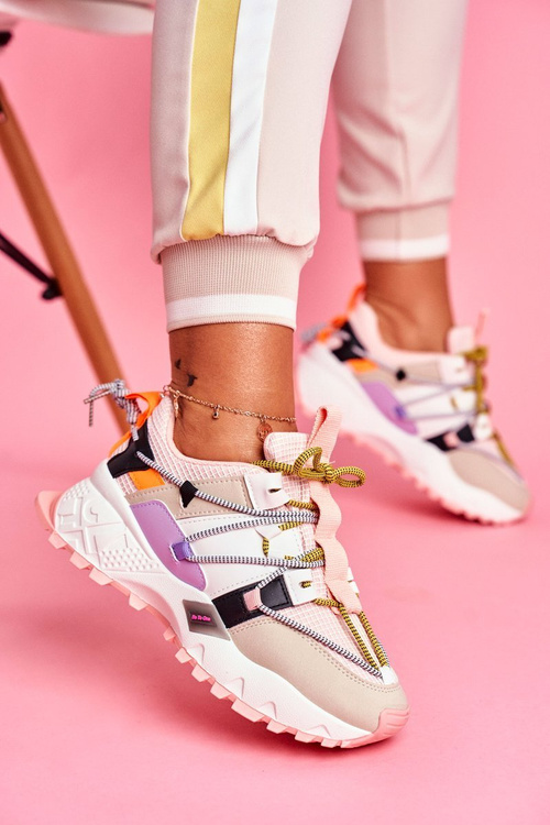 Damskie Sportowe Obuwie Różowe LA91 Be One