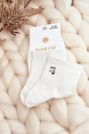 Damskie Bawełniane Skarpety Białe