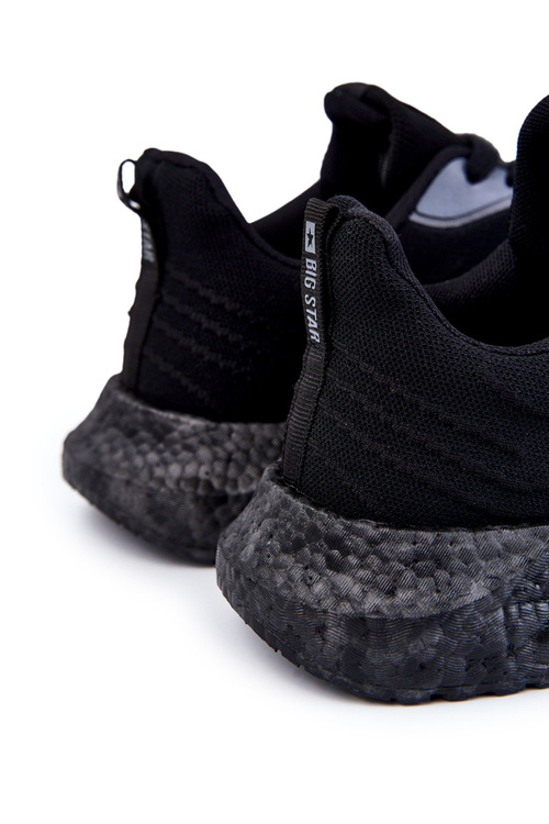 Lekkie Męskie Buty Sportowe Big Star KK174018 Czarne