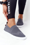 Damskie Tenisówki Slip-on Big Star FF274A607 Szare