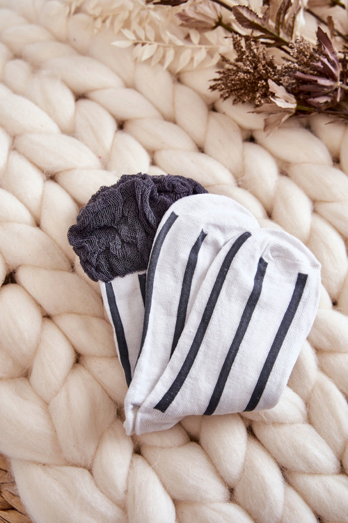 Damskie Bawełniane Skarpety W Paski 5-Pak Multikolor