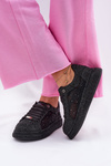 Zdobione Sneakersy Na Platformie GOE NN2N4021 Czarne