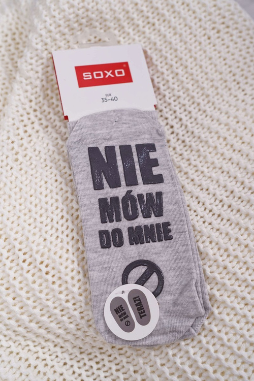 Damskie Skarpetki SOXO Nie Mów Do Mnie Teraz